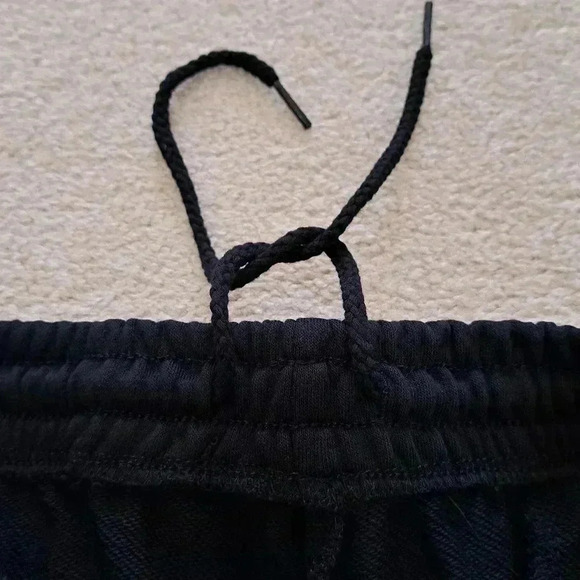 NWT Lazy Pants High Rise Shorts Small Sweat Shorts Black Jogger Shorts 5" inseam - Picture 7 of 11